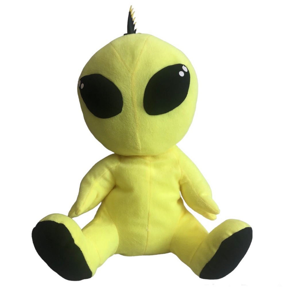 A&A Global Industries Yellow Punk Aliens Mohawk 12" Plush Stuffed Animal
